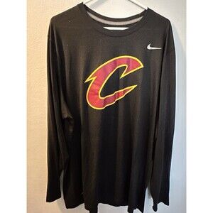 Nike Dri Fit Cleveland Cavaliers Long Sleeve T-Shirt Men Size XXL Basketball